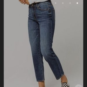 RSQ high rise dark wash straight leg